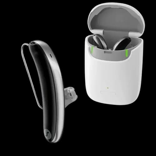 Signia Styletto Hearing Aid with Portable Charger
