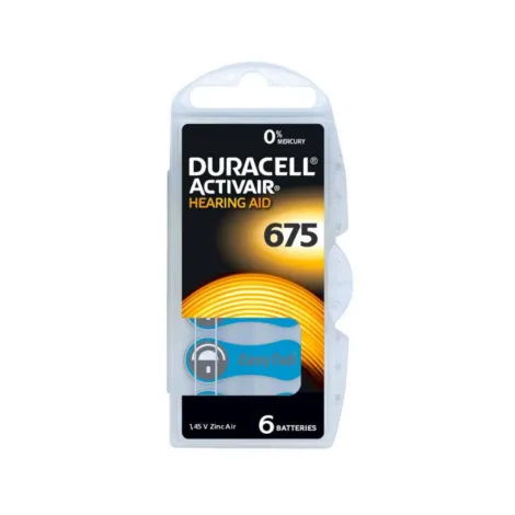 Duracell 675 Battery - Genuine Hearing Aid at Ensound Hearing Centre Lahore
