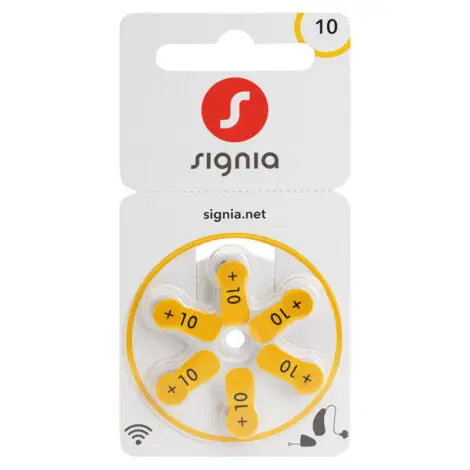 Signia Battery 10 - Genuine Hearing Aid at Ensound Hearing Centre Lahore