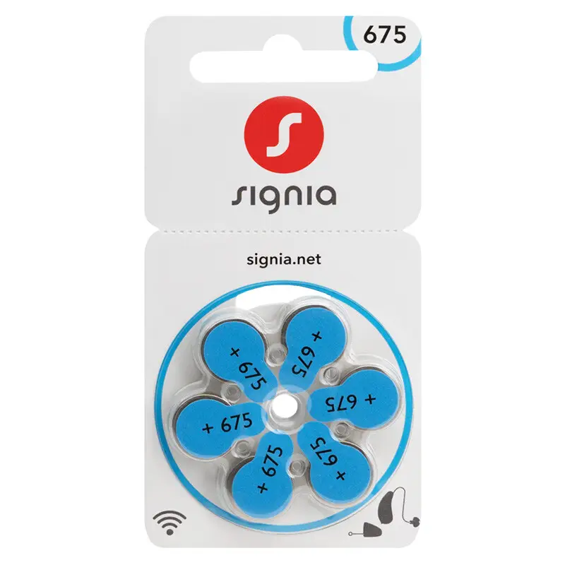 Signia Battery 675 - Genuine Hearing Aid at Ensound Hearing Centre Lahore